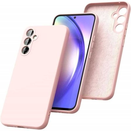 Samsung A13 5G Gummieret mat Pink Shell Liquid - Pink