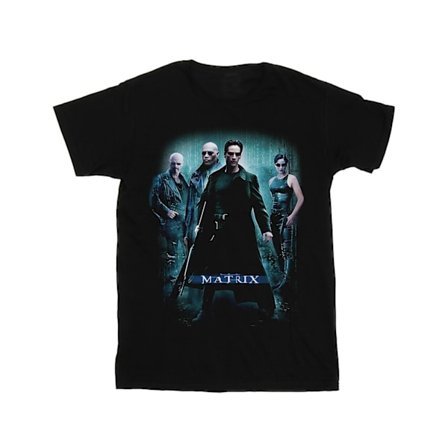 The Matrix Mens Group Poster T-Shirt 5XL Svart