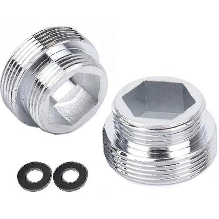 Sett med 2 solide metallkranadaptere for kjøkkenkranlufter (m18 til M22)-HYJ