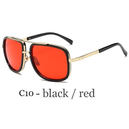 Nya Mode Stora Bågar Solglasögon Män Fyrkantiga Metall Solglasögon Kvinnor Retro Solglasögon Vintage Hög Kvalitet Gafas Oculos De Sol