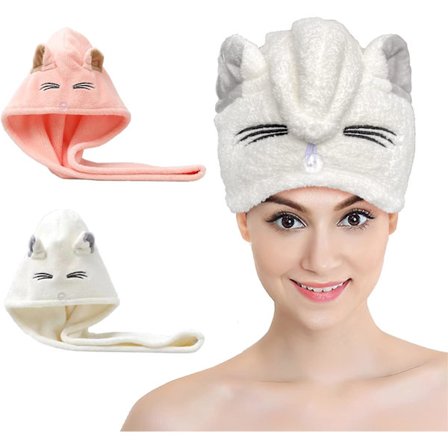 Hårhåndkle for kvinner og jenter | Hurtigtørkende hår for C