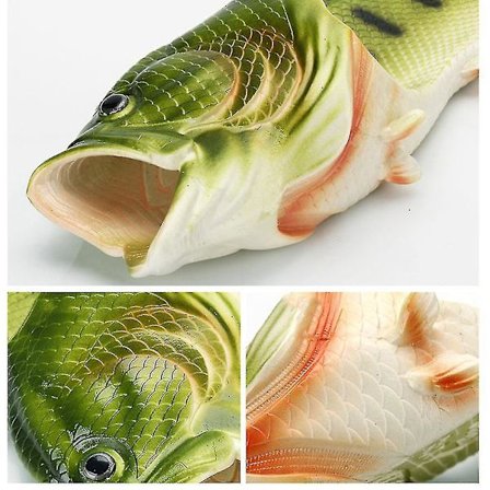 Unisex Simulerings 3D Fisksandaler Sommar Roliga Mode Flip Flops För Utomhus