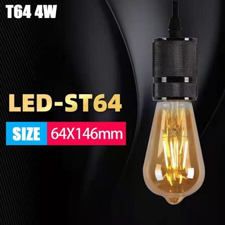 LED glödlampa Vintage Bulb T64 4W T64 4W