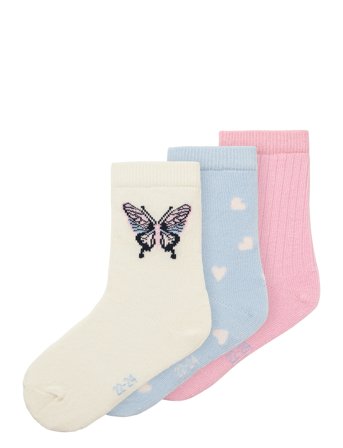 Nmfdorthea 3P Sock Pink Name It