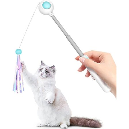 Elektrisk Kattefisk, Udtrækkeligt Kattelegetøj, Kattelegetøj, Fjerlegetøj Kat, Elektrisk Interaktivt Kattelegetøj Til Killinger Katte