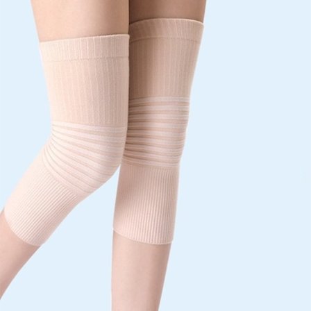 Tynde og åndbare knæbeskyttere Beige XL