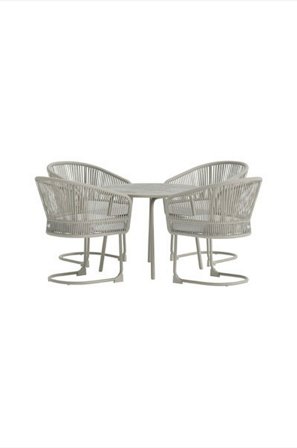 Venture Home - Tilos spisebordssæt - Grå - Spisegrupper - Fra Homeroom