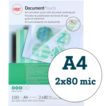 Lamineringslomme A4 80 Mic