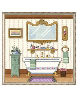 Broderipakke Bilde På baderommet - Design Works Crafts