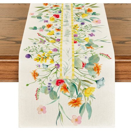 33cm*183cm Fashion Eucalyptus grønn bordløper sommer, bryllup, vår, kjøkken, hjemmedekor, utendørs, ferie, fest, stue, dekorasjon