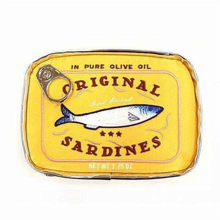 Makeup Taske Toilet Tasker Sardin Dåse Formet Makeup Organizer Taske til Personlig Pleje Skønhed Kosmetik Håndtaske til Pige Gul