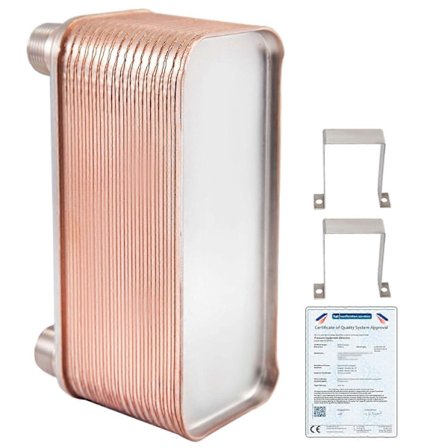 [LCS]316L Litteälevylämmönvaihdin Juotettu 65 KW 30-levyinen lämmönvaihdin lämmitykseen