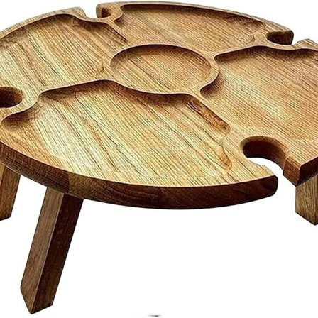 Ulkoilutaitettava piknikpöytä - Puinen taittopöytä