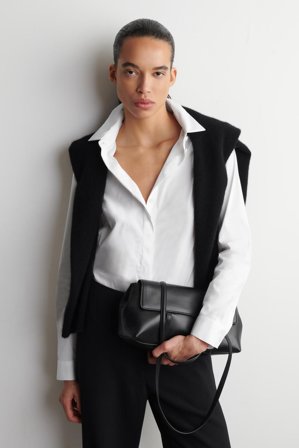 COS Classic Cotton Shirt in White - Women