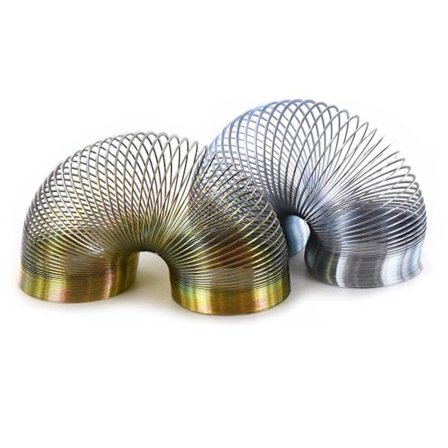 Gående fjäder Metall 6cm Guld