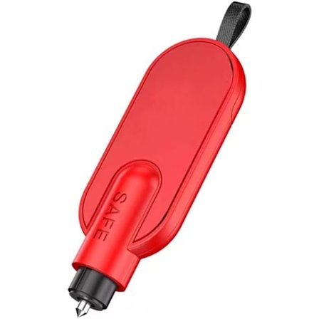 Vindusknuser med sikkerhetsbeltekutter, nødhammer, sikkerhetsbeltekutter og nødverktøy