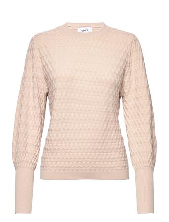 Onlfaye L/S Puffsleeve Pullover Cc Knt Pullover Beige ONLY