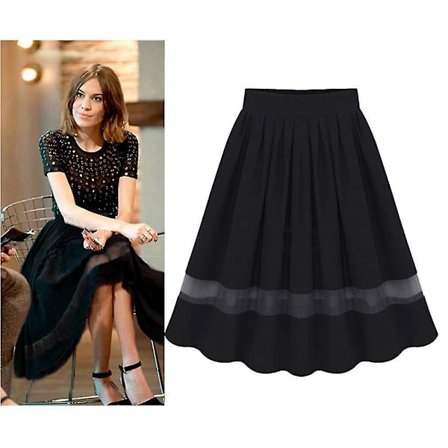 Europeisk Kvinneskjørt 2023 Sommer Chiffon Kort Skjørt