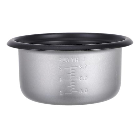 Udskiftningsgryde til riskoger, robust legering, perfekt pasform til kollegier