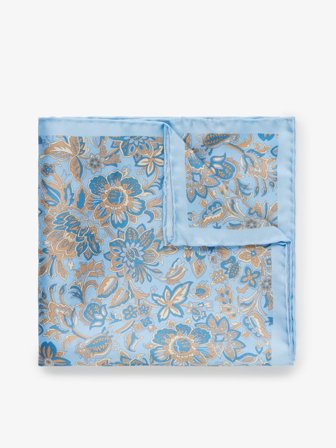 John Henric Men's Hellblaues Einstecktuch Size Onesize