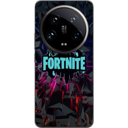 Kompatibel Mobilcover til Xiaomi Xiaomi 14 Ultra Spilinspireret abstrakt logo design med eksplosive former, neonlys og dynamisk energi til moderne spi