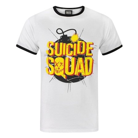 Suicide Squad Vuxen Unisex Exploding Bomb T-Shirt M Vit