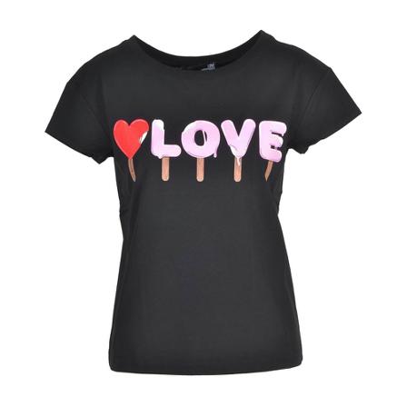 Love Moschino T-Shirt Sort, Dame