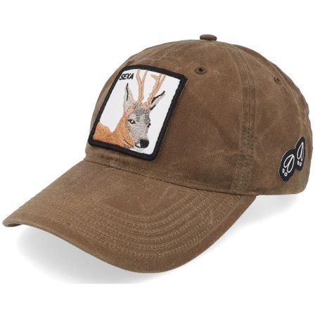Hunter - Brun unconstructed Keps - Sexa Rådjur Bock 435 Solid Buck Waxed Dad Cap @ Hatstore