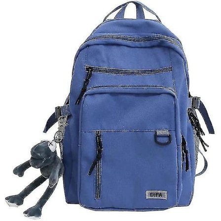 Dobbeltdekket vanntett ryggsekk med flere lommer Unisex skoleveske