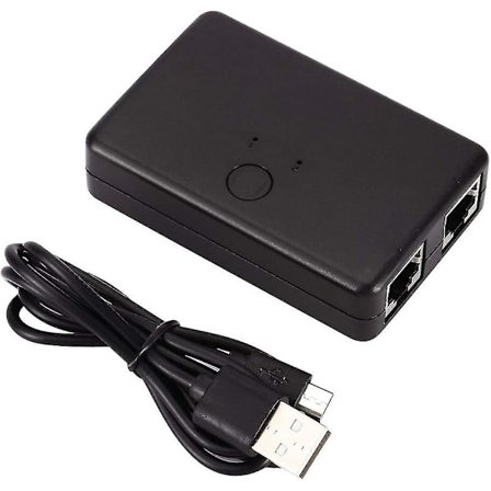 2 porte Ethernet-switch Ethernet-netværkswitcher Hub Splitter til computer