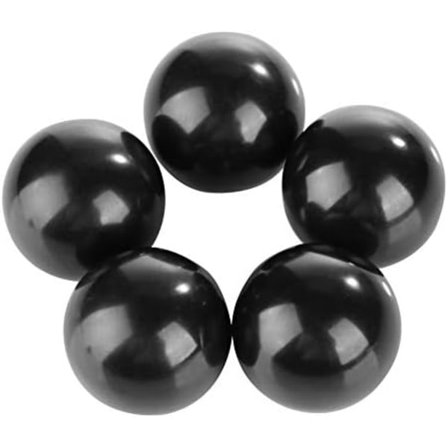 5 st Bakelite kulhandtag, svart runt handtag växelspakskulhandtag