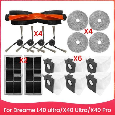 Varaosat Dreame L40 Ultra/X40 Ultra/X40 Pro -imurille