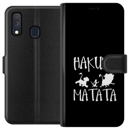 Kompatibelt Lommeboketui til Samsung Galaxy A40 Hakuna Matata