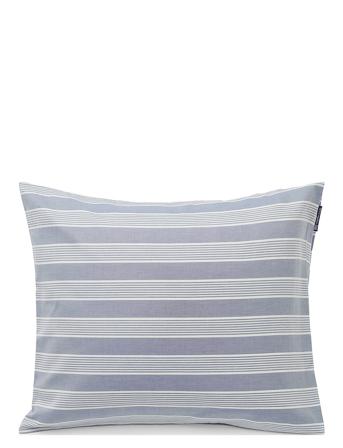 Blue/White Striped Lyocell/Cotton Pillowcase Home Textiles Bedtextiles Pillow Cases Sininen Lexington Home
