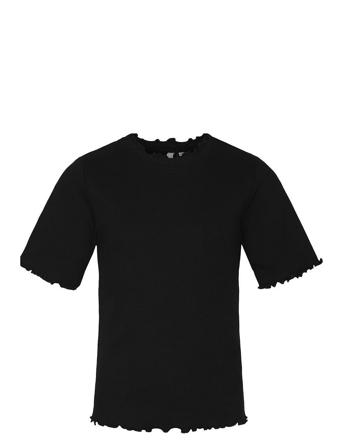 Pkanna Ss Short Tee Tw T-shirts Short-sleeved Svart Little Pieces*Betinget Tilbud