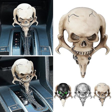 Växelspak för bil, Personifierad Skalle Gear Head, Resin Gear Head