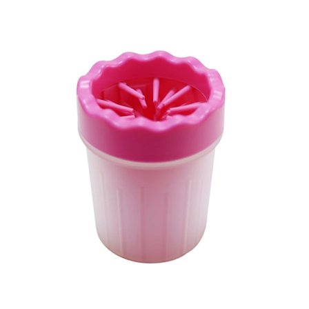 Hundtassrengörare Husdjur Katt Fottvättkopp Fötter Rengöringsborste Rengöring Tassar Tvätta Verktyg - Röd