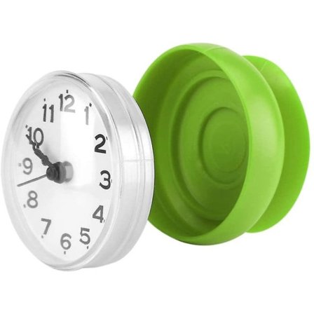 Sugerkopp Veggklokke Vanntett Bad Dusjklokke For Kjøkken Bad (Blå)(Grønn)