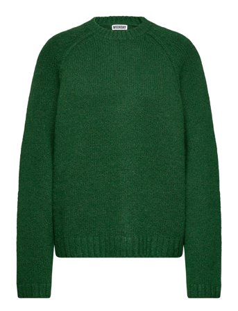 Weekday Relaxed Knitted Sweater - Green - S