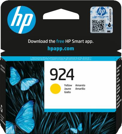 HP 924 gul originalbläckpatron, 196786147371