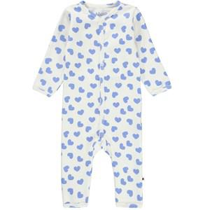 Molo Blue Hearts GOTS Fahar Printed One-piece 56 cm - All in ones - 56 cm - Blue