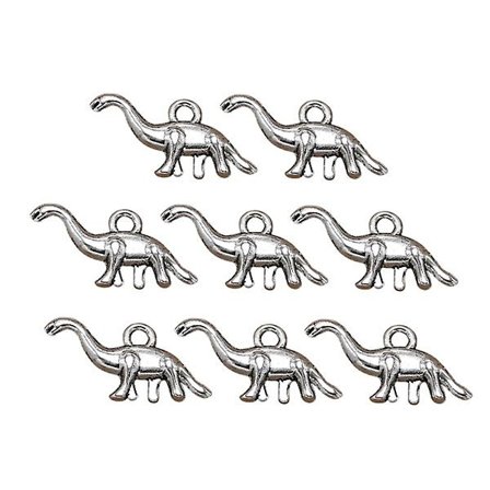 20st Legering Retro Dinosaurie Hängen Berlocker Göra själv smycken Tillbehör för halsband Armband (antik silver)