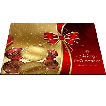 Joulukuvioiset matot sisäänkäyntiovelle, sisäovi matto, pestävä ovi matto KLB