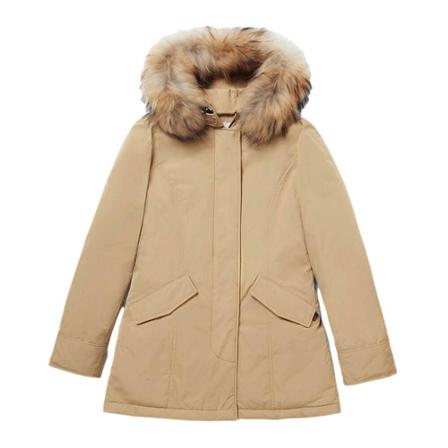 Woolrich - Vinterkappor - Brun - Dam - Storlek: L, Dam, Storlek: L