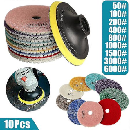 Diamantpoleringsdynor Våt Torr Granit Marmor Betong Sten