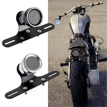 Motorcykel Retro Led Bakbroms Stoppljus Lampa Registreringsskylt Ljus Med Fäste Svart För Sportsters B