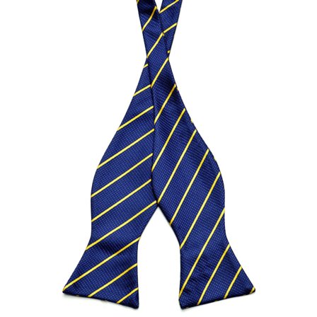 Papion cu dungi pentru bărbați - Papioane self-tie