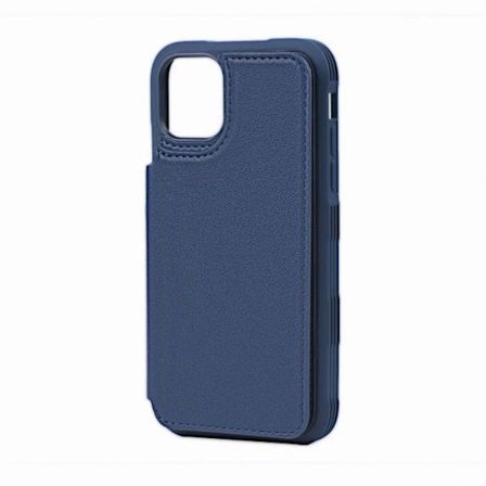 iPhone 11 PU Leather Back Flip Wallet Case Blue