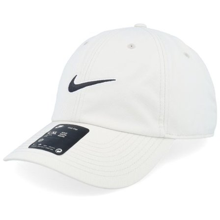 Nike - Beige unconstructed Keps - Club Swoosh Light Bone/Black Dad Cap @ Hatstore
