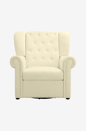 Loft24 - Recliner Gungstol med svängfunktion Lillyse - Vit - Fåtöljer - Från Homeroom